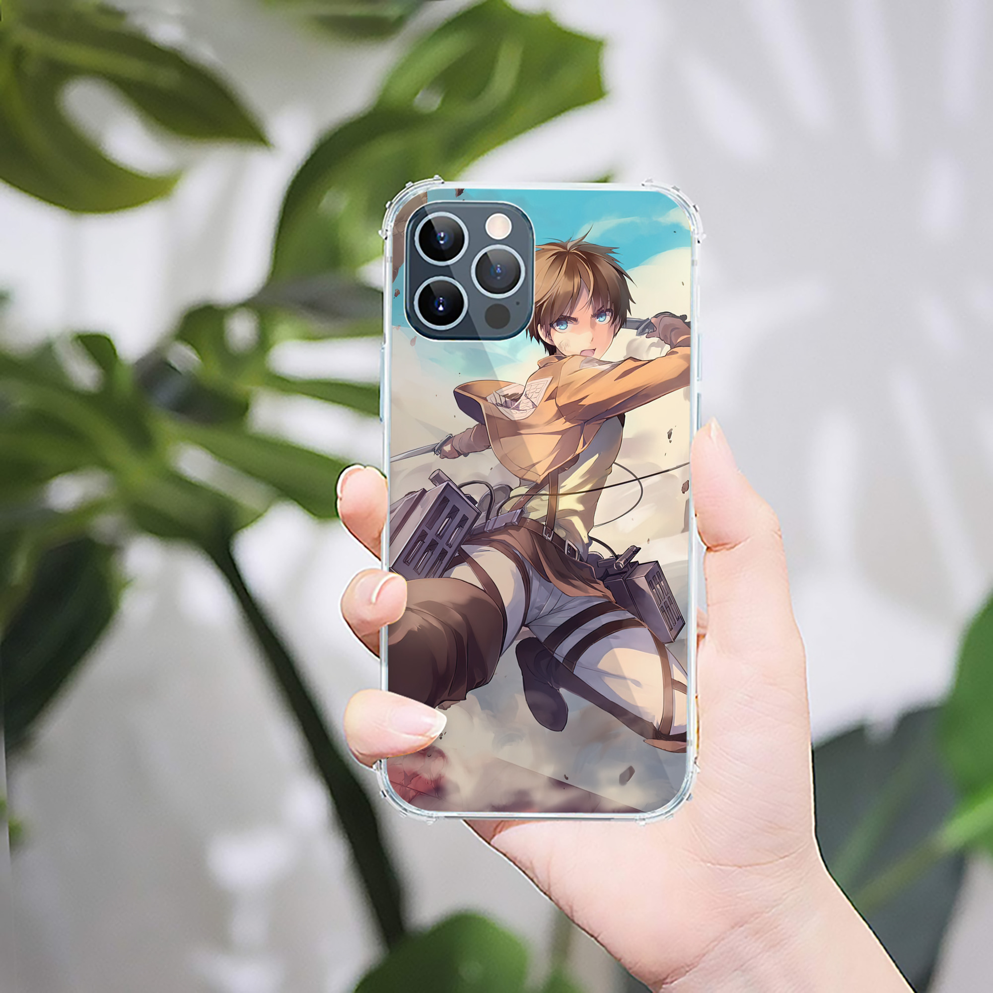 （画像用） 進撃の巨人 Attack on Titan 【iPhone 12シリーズ対応】透明スマホケース（クリアソフトケース）